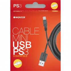 Cable de carga mini usb a usb dual - PS3