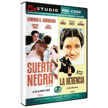 Cine Studio Doble Sesión - Suerte Negra + La Herencia - DVD