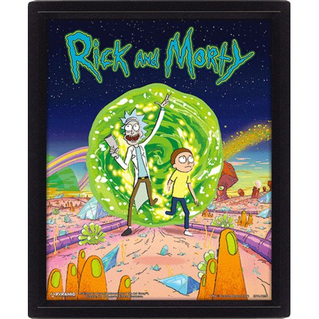 Cuadro 3D Rick & Morty Portal