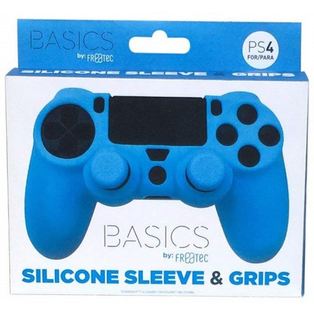 Silicona mando Azul + Grips - PS4