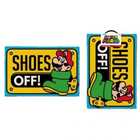 Felpudo Super Mario Shoes Off Colour