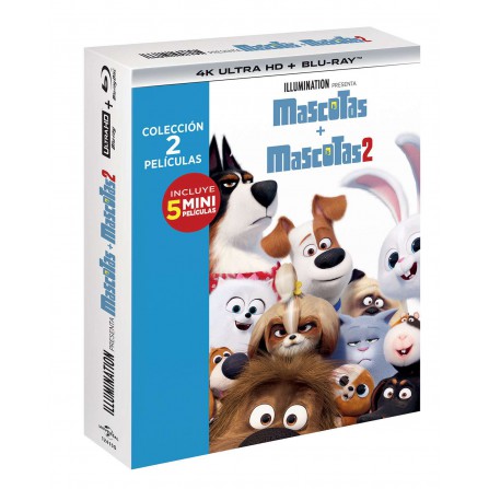 Pack Nascotas 1+2 (4k ultra hd + blu-ray)