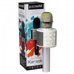 Micrófono Karaoke Wireless ET-WS10 Plata