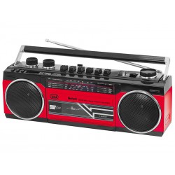 Radio Cassette Grabador TREVI RR 501 Bluetooth Rojo