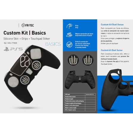 Kit Basic (Silicona+Grips+Sticker) - PS5