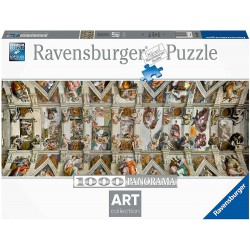 Capilla sistina panoram puzzle 1000 pz