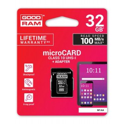 MicroSD Goodram 32GB Clase 10 UHS-I +Adaptador