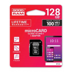 MicroSD Goodram 128GB Clase 10 UHS-I +Adaptador