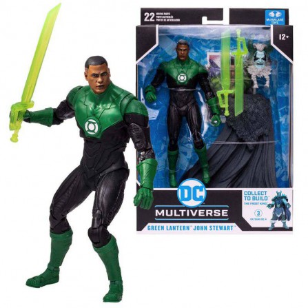 Figura John Stewart Green Lantern - Endless Winter - Multiverse DC Comics 18cm