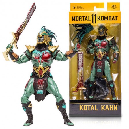 Figura Bloody Kotal Kahn - Mortal Kombat - DC Multiverse 18 cm