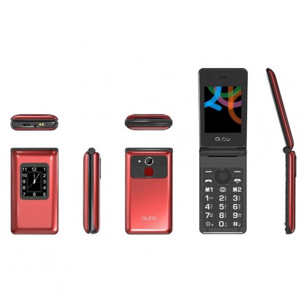 Teléfono Qubo X-28RD Rojo 2,8"+1,77"