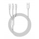 Cable MB-1044 3 en 1 USB a C-Micro-Light