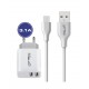 Cargador doble MB-1042+Cable USB a Micro USB