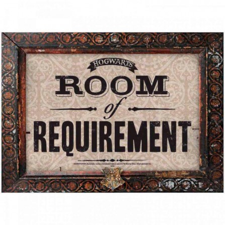 Harry Potter - Placa  - Room Of Requeriment 41X30Cm 