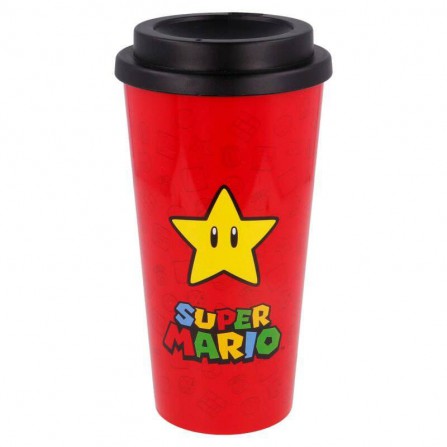 Super Mario - Vaso - Cafe Doble Pared 520 Ml 