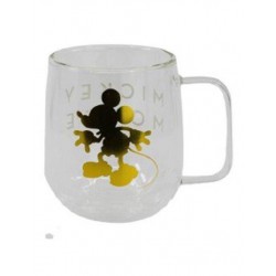 Disney - Taza - Cristal - Doble Pared 290 Ml Mickey 