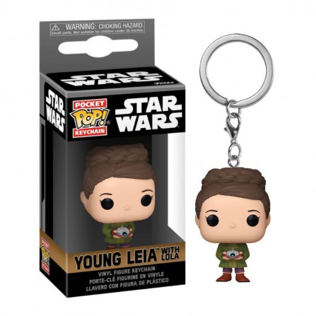 Llavero POP Star Wars Obi Wan Young Leia with Lola