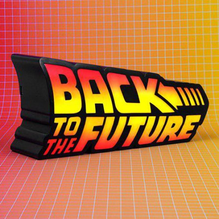 Lampara LED logo Regreso al Futuro