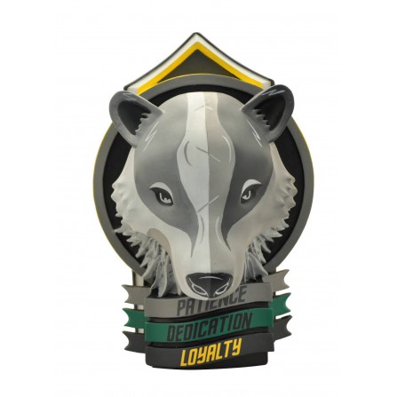 Figura De Coleccionista Con Escudo de Hufflepuff