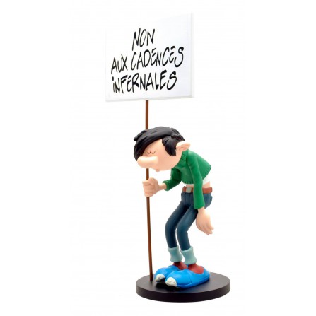 Figura de Coleccionista Gaston con Letrero "Cadences"