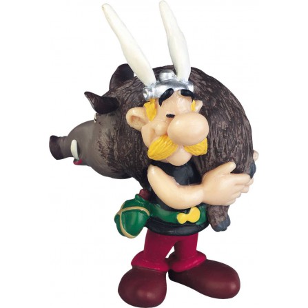Figura De Asterix Llevado Un Jabalí