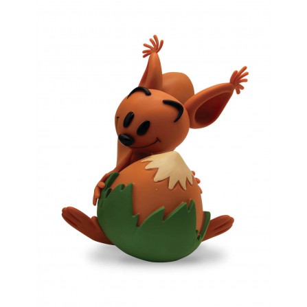 Figura Hucha Spirou y Fantasio - Spip con su avellana