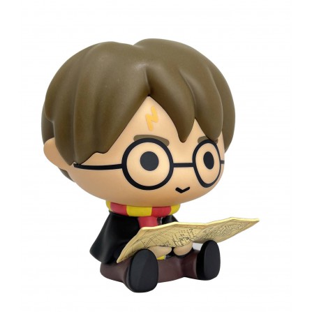 Figura Hucha Chibi Harry Potter y El Mapa del Merodeador