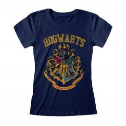 Camiseta Harry Potter Hogwarts Faded Crest (Fitted) - M