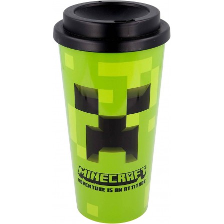 Vaso de café para llevar reutilizable de 520 ml de Minecraft