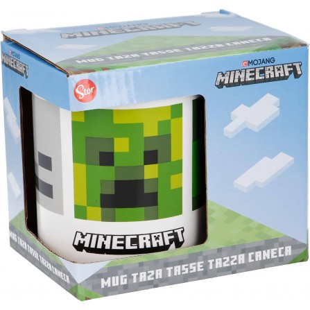 Taza de cerámica de 325 ml en caja regalo de Minecraft
