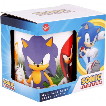 Taza de cerámica de 325 ml en caja regalo de Sonic