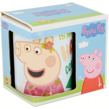 Taza de cerámica de 325 ml en caja regalo de Peppa Pig