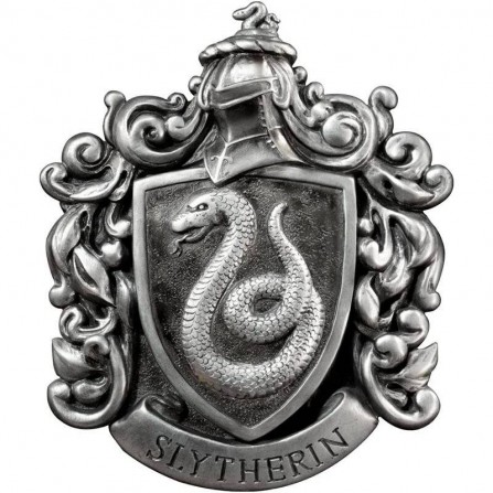 Figura Escudo De Pared Harry Potter Casa Slytherin Resina 