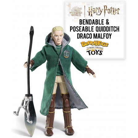 Figurita Harry Potter Bendyfigs Draco Malfoy Quidditch Figura Flexible 19cm