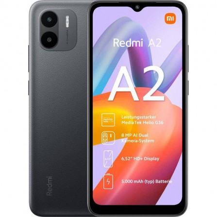 Smartphone Xiaomi Redmi A2 3GB+64GB 6,2" Negro
