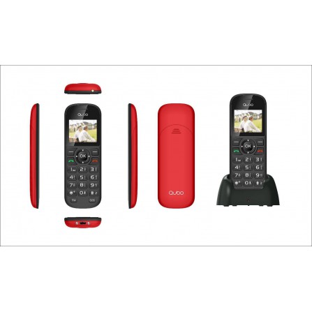 Telefono Móvil D1803 1,77" Rojo 2G Base