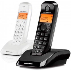 Telefono DECT Motorola S1202 Duo Negro-Blanco