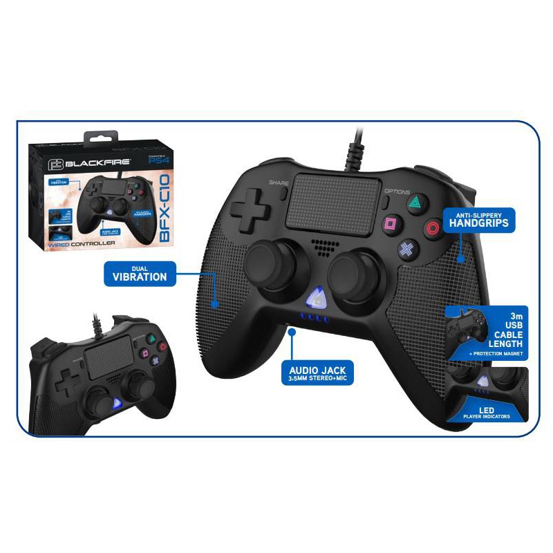 Mando Wired para PS4 - Gris