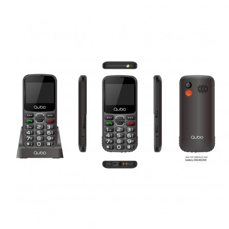 Telefono Qubo X-230 BKC Negro 2,31" + Base