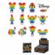 Llaveros Sobre 24  Disney Rainbow 