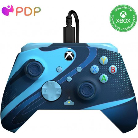 Controll. r. wired glow blue tide - XBSX
