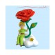 Figura El principito bajo la rosa 9,3CM