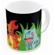 Taza cerámica 325ml cambio color pokemon  (en caja regalo)