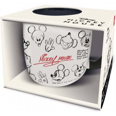 Taza cerámica elite 380ml Mickey Mouse vintage (en caja regalo)
