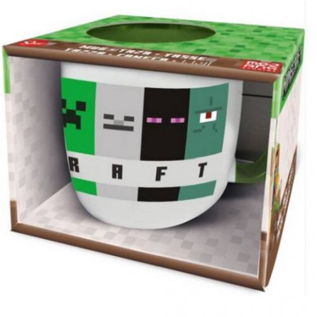 Taza cerámica élite 380ml minecraft squared (en caja regalo)