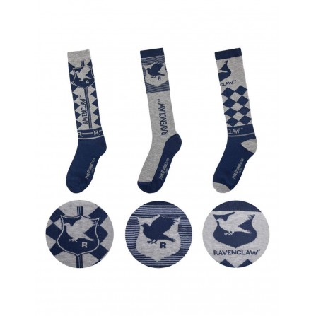 Pack 3 calcetines rodilla Ravenclaw