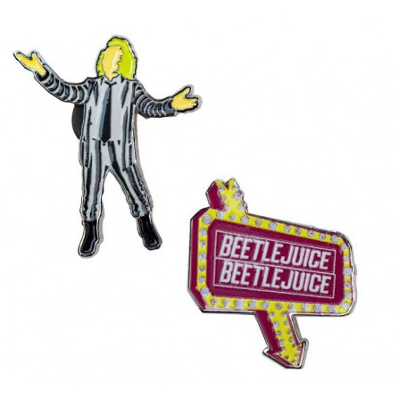Pin set of 2 - Set of 2 Beetlejuice pins