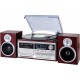 Trevi TT 1072 Dab - Sistema de Tocadiscos estéreo Bluetooth con Receptor Digital Dab/Dab+  25W RMS