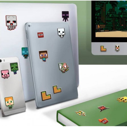 Set pegatinas Minecraft