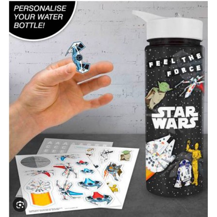 Botella Star Wars con pegatinas 